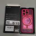 CANSHN 360 Spin Magnetic Stand for iPhone 15 Pro Case [Full Camera Protection] [Compatible with Magsafe] [Translucent Matte] Shockproof Protective Kickstand Phone Cover 6.1" - Hot Pink