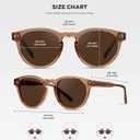 WearMe Pro Round Polarized Sunglasses for Women - Retro Classic UV400 Protection for Driving & Everyday Wear