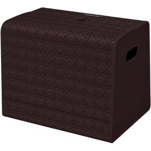 Aiuwo Trunk Organizer for Car,Car Trunk Organizer and Storage for SUV,Truck,MPV Collapsible Multi Compartment Extra Large capacity and Adjustable (Coffee Brown1, Standard) (S-15.8*13*12.5IN)