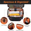 FENRUIEN Travel Backpack with Shoe Compartment, Water Resistant Backpack Carry On Luggage with USB Charging Port, Black