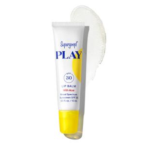 Supergoop! PLAY Lip Balm SPF 30 - Broad Spectrum SPF Lip Balm with Hydrating Honey, Shea Butter & Sunflower Seed Oil - Great for Active Days