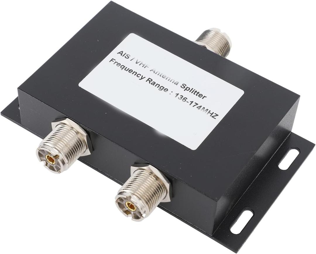 2 Way Antenna Power Splitter, 2 Way Antenna Power Splitter 136 to 174MHz 100W VHF AIS Antenna Splitter for Boat Marine System
