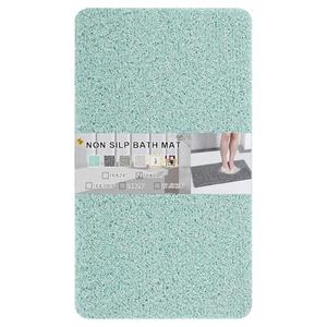 Non Slip Bathtub Mat, Anti Slip Bath Mat 0.6" Extra Thick, Quick Dry Bath Tub Anti Slip Shower Mat, Loofah Non-Slip Bath Mat for Tub Bathroom Pool Kitchen Entryway Home Hotel (Blue 16x27)