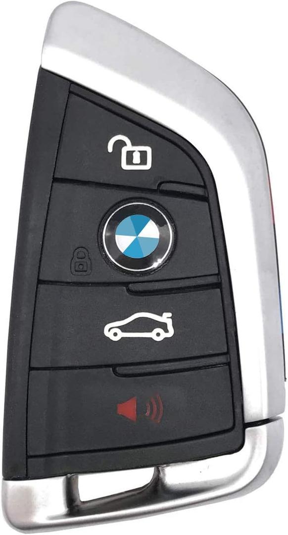 Replacement Keyless Entry Remote Control Key Fob Case Fit for BMW 1 3 5 7 Series X1 X5 X6 M5 M6 Key Fob Cover Shell 4 Buttons