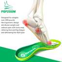 Arch Support Plantar Fasciitis Insoles - Heavy Duty Orthotic Inserts for Flat Feet, High Arch, Heel Pain - Men and Women