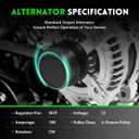 11516N Alternator 2.5L L4 Compatible with 2010-2011 Toyota Camry, 100Amp Replace# 104210-2650 1042102650 27060-0V060 27060-0V060-84 AL3367X 90295768