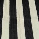 KOZYFLY Black and White Area Rug 27.5x43 Inches Striped Front Door Rug Cotton Washable Indoor Outdoor Rug Doormats Outdoor Small Striped Rugs for Kitchen Entryway Patio Front Porch Decor