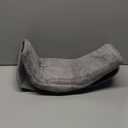 Yimobra Memory Foam Toilet Bath Mat U-Shaped, Commode Contour Rug, Soft and Comfortable, Super Water Absorption, Non-Slip, Thick, Machine Wash and Easier to Dry for Bathroom, 24 X 20 Inches, Grey