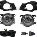 Aspaton Fog Light Assembly Compatible with CRV 2012 2013 2014 Left and Right Fog lamp W/H11 12V 35W Halogen Pair Driving Bumper Lamps W/Wiring Harness & Switch Clear Lens Kit 33900STKA11 Missing Parts 33900T0AA01