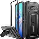 URBANITE for Google Pixel 7 Pro Case, Military Grade Rugged Shockproof Protective Cover with Kickstand (Black)