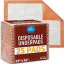 MED PRIDE Disposable Underpads 23x36 in, Super Absorbent Adult Bed Pads for Incontinence, Bedding Protection, Prevents Leakage, 25 Count
