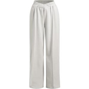 ODIZLI Women's High Waist Wide Leg Pants Casual Trousers Sweatpants Lounge Wear Fashion (Medium, Light Gray)