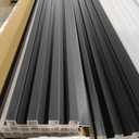 Art3d 8-Pack 96 x 6in. WPC Acoustic Slat Wall Panel for Modern Interior Decor, TV Background, Living Room, Matte Black
