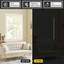 UNISHADES 100% Blackout No Tools No Drill Cordless Roman Shades for Windows, Size 32 3/4" W 60" H (for Windows 33" W 60" H) Blackout - Beige