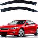 KPY Rain Guards Fit for 2008-2012 Honda Accord Coupe, Out-Channel Window Visors Vent Wind Deflectors 2PC, Car Accessories for 08-12 Accord (Coupe Only)