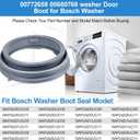 Upgraded 00772658 Washer Door Boot Seal Compatible with Bosch Washer Door Gasket Replacement Parts 00680768, PS11732288, WAT28400UC, WAS24460UC, WAP24201UC, WAS20160UC, WAP24200UC Door Gasket Seal