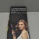 Round Hair Blow Dryer Brush - 1.2 Inch Ceramic Barrel Hair Dryer Brush for Short/Middle Hair, One Step Drying, Volumizing, Straightening and Styling, Negative Ionic Dryer Brush (Black-Golden, 1.2)