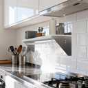 Stainless Steel Shelf 12" x 48" with Hooks for Space-Saving