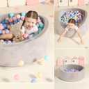 TRENDBOX Ball Pit Balls 100 - Macaron Colors Balls for Ball Pit, Play Tent Baby Playhouse Pool Birthday Party Decoration