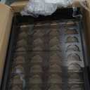 Acrylic Coffee Pod Organizer for Nespresso Vertuo Pod Holder 40 Pods Clear Vertuo Pod Storage Drawer (1 Tier) (Transparent Black)