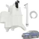 Windshield Washer Reservoir Tank 28910-6FL0A Compatible with Nissan Rogue 2017-2020 Windshield Washer Fluid Reservoir Tank Bottle w/Inlet Cap Water Pump Replace 289106FP0A, NI1288184