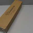 KAMANINA Bronze Curtain Rod 32 to 58 inch(2.6-4.8ft), Adjustable Decorative 1 inch Curtain Rods for Windows 28 to 48 inch, Single Drapery Rod with Twisted Cage Finials