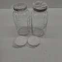eleganttime 128 oz Mason Jars Extra Wide Mouth 2 Pack, 1 Gallon Glass Large Jars with Airtight Lid, Safe for Food Storage,Curing, Fermentation and Preservation