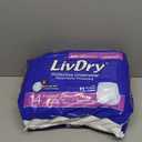 LivDry Adult Incontinence Underwear, Extra Absorbency with Overnight Comfort Bundle - Extra Large, Bag