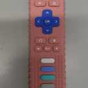 Baby Teething Toys, Food Grade Silicone Teether for Babies 3 6 12 18 Months, TV Remote Shape Toddlers Chew Toys, Freezer BPA Free (Pink RC)