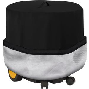 Black Cover for Shop Vac, 24''D x 26.5''H Wet and Dry Shop Vacuum Cleaners Dust Cover Protection for 12-16 Gallon Shop Wet Dry Vacuums