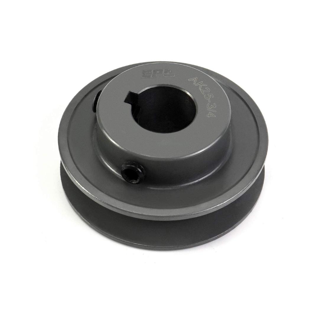 QWORK Single Groove Web Sheaves, 2.55" OD 3/4" Bore V-Belt Sheave for V-Belt,AK2534