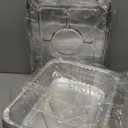 Juvale Aluminum Pans with Lids - 9x13 in, Silver, 20-Pack - Disposable Aluminum Pans, Foil Trays & Catering Trays for Baking & Roasting