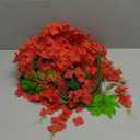 Artificial Flowers 3.75 Feet Wisteria Garland Realistic Silk Wisteria Vine for Wedding Party Garden Wall Decoration, Set of 6, Orange