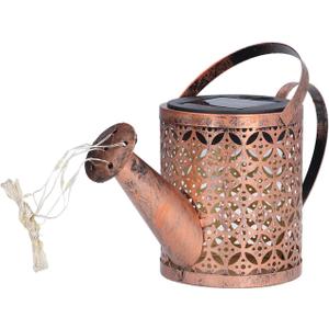 Retro Kettle Shape Solar Watering Can LED Lights Hanging Watertight Outdoor Lantern for Courtyard Patio Garden Yard Lawn Ornament Walkway, Outdoor Solar Light, Outdoor Solar Light, Retro Kettle S