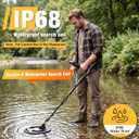 Waterproof Gold and Silver Tester Pinpointer Metal Detector for Adults and Kids Professional(BD30)