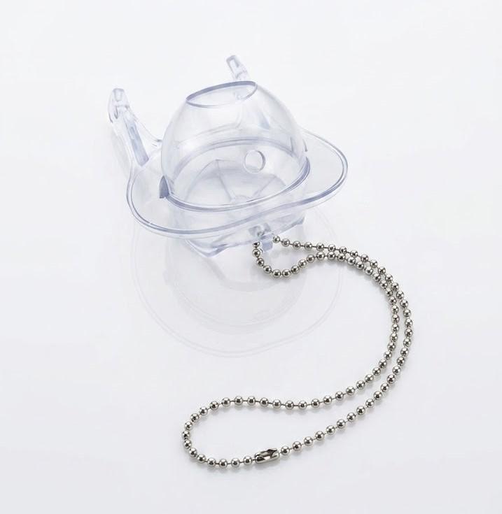 Clear Protective Pacifier Case Holder, Portable Egg-Shaped Baby Soother Storage Box with Metal Bead Chain for Attachment