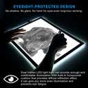 LitEnergy A3 LED Copy Board Light Tracing Box, Ultra-Thin Adjustable USB Power Artcraft LED Trace Light Pad for Tattoo Drawing, Streaming, Sketching, Animation, Stenciling