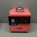 VEVOR Electric Cotton Candy Machine Cart, 1000W Commercial Floss Maker w/Stainless Steel Bowl, Sugar Scoop and Drawer, Perfect for Home, Carnival, Kids Birthday, Family Party, Pink