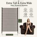 Outdoor Privacy Screens, 6FT X 4FT Decorative Privacy Fence Panels for Patio, Backyard and Garden(Brown)