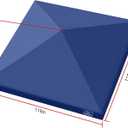 KAMPKEEPER Canopy Replacement Top Cover Roof for 10x10 Peak Pole Straight Leg Canopy Tent,PU-Coated 500D Polyester UV Waterproof,for Outdoor Commercial Garden Sun Shade(Top Only) (Navy Blue)