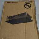 Small Laptop Stand for Desk, Monitor Stand Riser, Office Desk Accessories, Computer Desktop Stand with Drawer for Home, Office, School (Black)