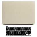 Funut for MacBook Air 13.6 inch Case M5 M4 M3 M2 2022-2024 2025 2026 Release A3449 A3240 A3113 A2681 with Touch ID, MacBook Air 13 M5 Crocodile Leather Hard Shell Case & Keyboard Cover,Pudding