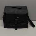 SUNNY BIRD Large Lunch Bag, Thermally Insulated Soft Cooler with Shoulder Strap for Women, Men (Black) (15L)