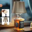 WILIT Wireless Bottle Lamp Shades for Table Lamps, Bottle Lights for Liquor Bottles, Touch Lamps for Kitchen Dinning Picnic,Home Bar Decorations, Modern Wine Bottle Lights, Gifts for Men Women (1pc-Matt Gold)