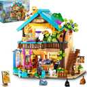 City Pet Shop Building Set with Lights, Cozy Pet Store Construction Toy with Cats Dogs, Cute Animal Store Miniature House Model Building Block Kit for Adults Kids Boys Girls Ages 8-12+