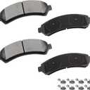 cciyu D726 4pcs Front Ceramic Brake Pads Kits Fit For Chevy For Blazer 1997-2005,For S10 1998-2004,For GMC For Jimmy 1998-2002,For Sonoma 1998-2004,For Isuzu For Hombre 1998-2000