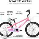 JOYSTAR Pluto 18" Kids Bike for Boys Girls Age 5-8 Years Pink