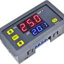 Programmable Cycle Timer Switch Timer Delay Relay LED Digital Display Timing Module (1Piece, DC12V) (Small)