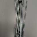 J Hook Rebar Stakes 12 Inch, Ground Stakes for Camping Tent Heavy Duty 10 Pack Rust Proof Coated Metal for Flower Gardens Landscape Fabric Pins Dog Fence