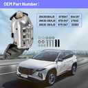 33362 Front Catalytic Converter with Gasket Kit Compatible with 2016 2017 2018 Hyundai Tucson Sport L4 1.6L AWD Replace#285302BAJ0, 679-547, 679547, 679 547,17543, 644197
